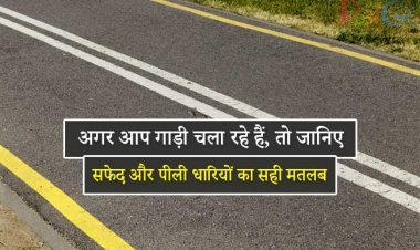जानिए सड़क पर क्यों लगाई जाती है सफेद और पीली धारियां, जानिए असली वजह
