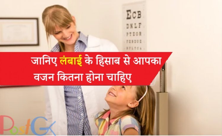 जानिए लंबाई के हिसाब से आपका वजन कितना होना चाहिए