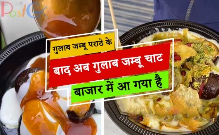 गुलाब जम्बू पराठे के बाद अब गुलाब जम्बू चाट बाजार में आ गया है, इस अजीबोगरीब डिश पर लोगों का रिएक्शन आया.