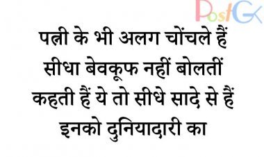 पत्नी के भी अलग चोंचले